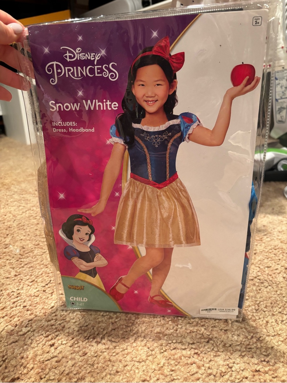 Snow White Halloween Costume size 3-4T